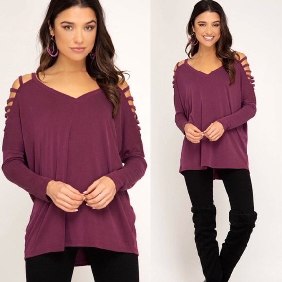 Strappy sleeve modal top - Picture 7 of 8